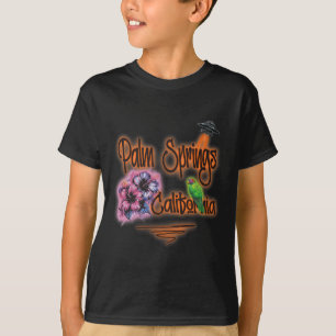 T-shirt Père Noël au palmier surfant Noël d'été à la plage