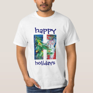 T-SHIRT PÈRE NOËL AVEC CADEAUX ET NOËL ARBRE H MONOGRAM