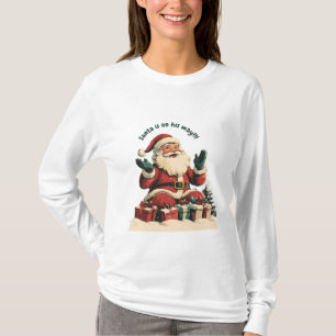 T-shirt Père Noël avec des cadeaux de Noël