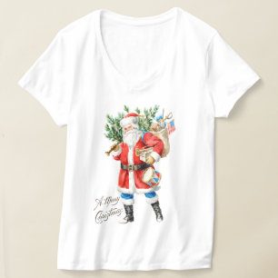 T-shirt Père Noël avec jouets et tambour