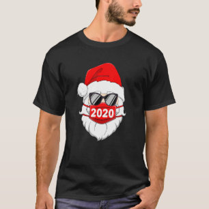 T-shirt Père Noël avec masque facial Pyjamas de la famille