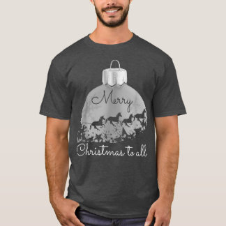 T-shirt Père Noël avec motoneige Unicorn Joyeux Noël à tou