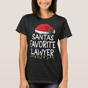 T-shirt Père Noël Avocat favori Noël Père Noël Arbre du Pè