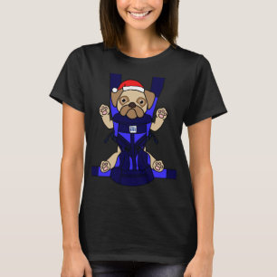 T-shirt Père Noël Baby Carlin drôle mignon chien maman pap