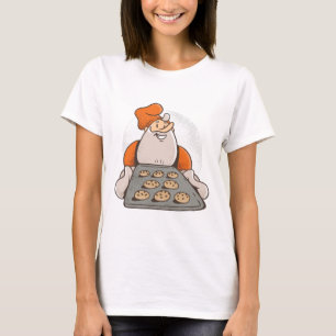 T-shirt père Noël Baking Cookies