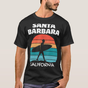 T-SHIRT PÈRE NOËL BARBARA CALIFORNIA SURF VINTAGE SUNSET S