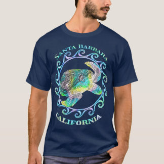 T-shirt Père Noël Barbara California Vacances Tribal Color