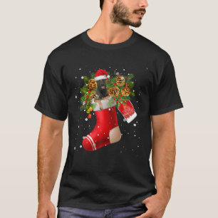 T-shirt père Noël Belge Malinois En Pajama De Choc De No