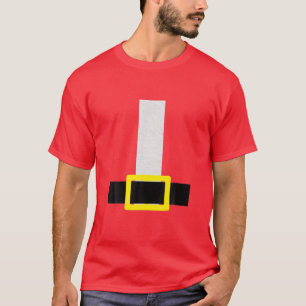 T-shirt père Noël Belt Costume rouge Halloween avant Noël 