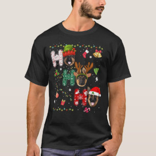 T-shirt Père Noël Berger Allemand Ho Ho Ho Joyeux Noël