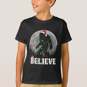 T-shirt Père Noël Bigfoot Lumières de Noël Drôle de Croyan