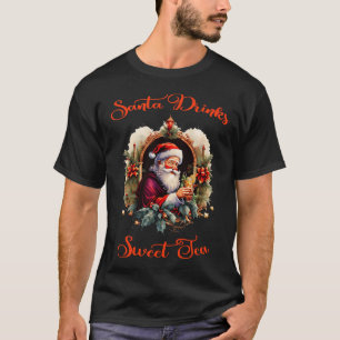 T-shirt Père Noël Boit Du Thé Sucré
