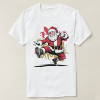 T-shirt Père Noël Breakdancer