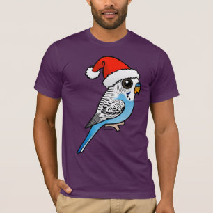 T-shirt Père Noël Budgie Blue