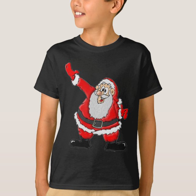 T-shirt Père Noël, Cadeaux de Noël Père (Devant)