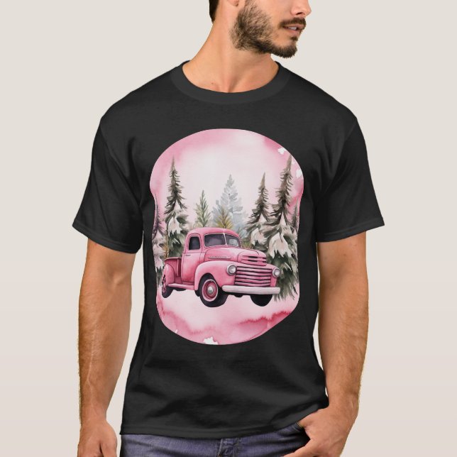 T-shirt Père Noël Car (Devant)
