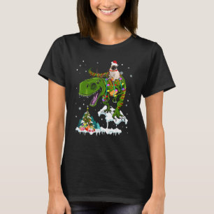 T-shirt Père Noël Carlin équitation Rex Reindeer Noël Lumi