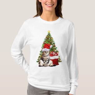T-shirt Père Noël Cat