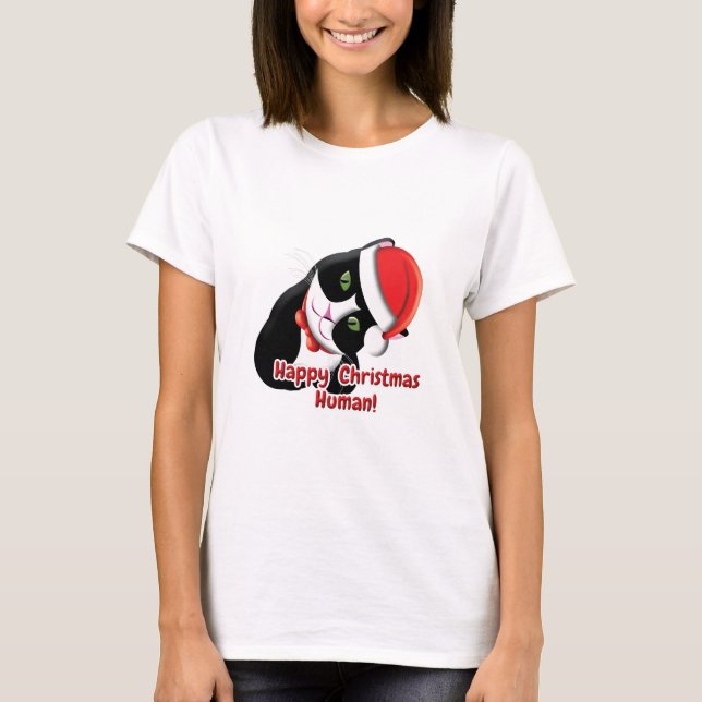 T-shirt Père Noël Cat (Devant)