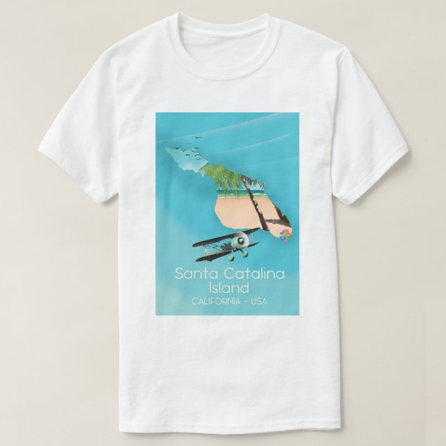 T-shirt Père Noël Catalina Island Californie États-Unis (Design devant)