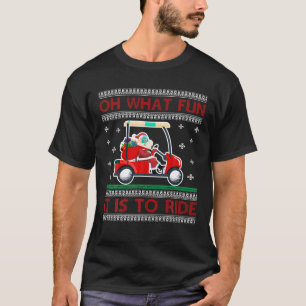 T-shirt Père Noël C'est pour faire de l'équitation Golf Pa