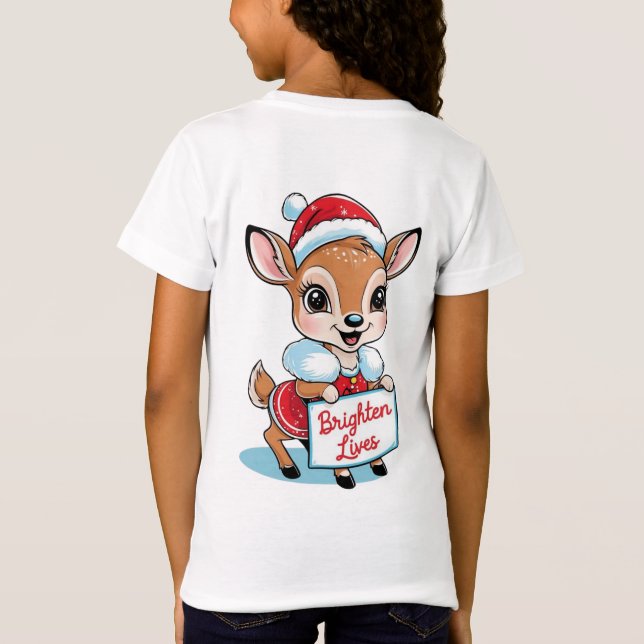 T-Shirt Père Noël chère, Brighten Lives (Dos)