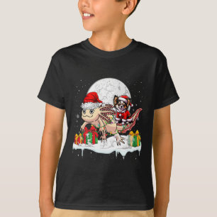 T-shirt Père Noël Chihuahua équitation Axolotl Propriétair