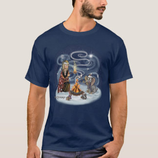 T-shirt Père Noël Chris & Wilbur Fireside Friends Adulte (