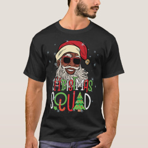 T-shirt Père Noël Christmas Squad Père Noël Afro-Africain-