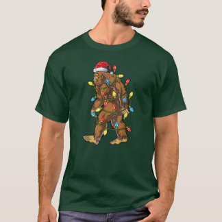 T-shirt Père Noël Christmasree Lights Xmas Boys Hommes fil