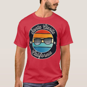 T-shirt Père Noël Clarita Californie CA Vacances Souvenir