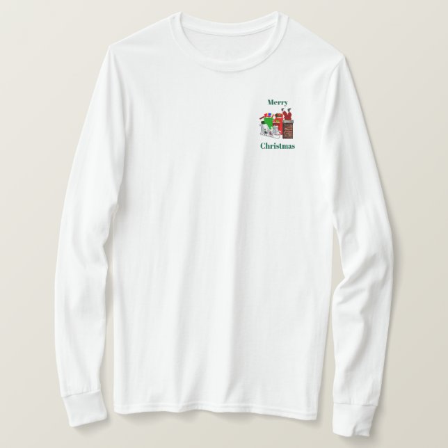 T-shirt Père Noël coincé (Design devant)