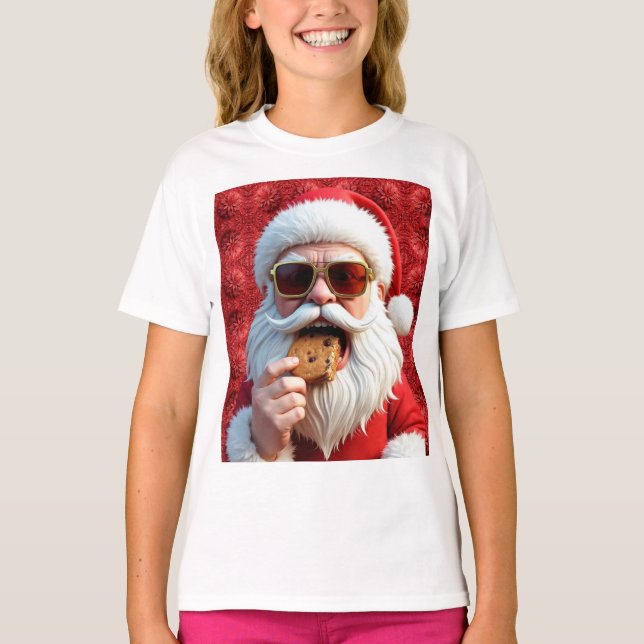 T-shirt Père Noël cool (Devant)