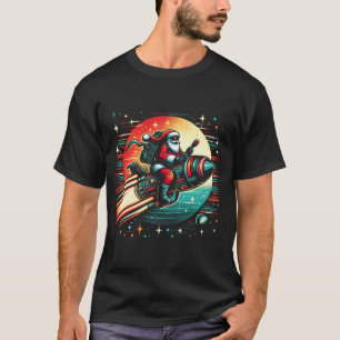 T-shirt Père Noël - Croisière de Noël cosmique