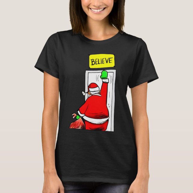 T-shirt Père Noël Croyez Noël (Devant)