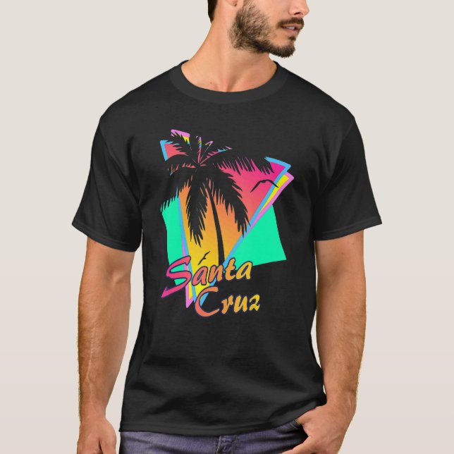 T-shirt Père Noël Cruz Ca Californie les années 70 80s Sum (Devant)