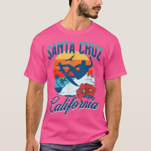 T-shirt Père Noël Cruz California Beach Surf Vacances d'ét