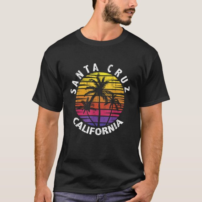 T-shirt Père Noël Cruz California TEE Beach Surfer (Devant)
