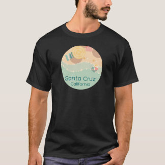 T-shirt Père Noël Cruz California - Vintage Beach Souvenir