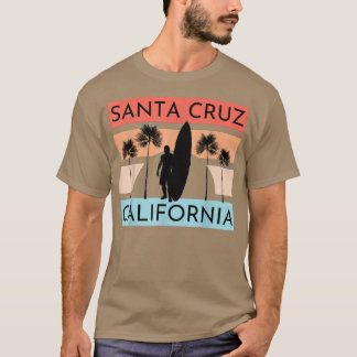 T-shirt Père Noël Cruz Californie Plage Surf Surfer Été