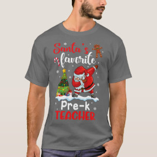 T-shirt Père Noël Dabbing Neige Présente Santas Favorite P