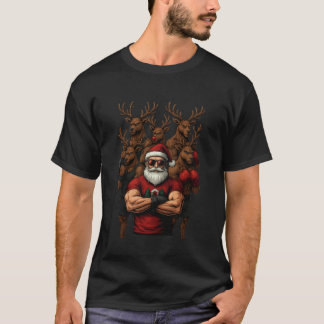 T-shirt Père Noël de gym