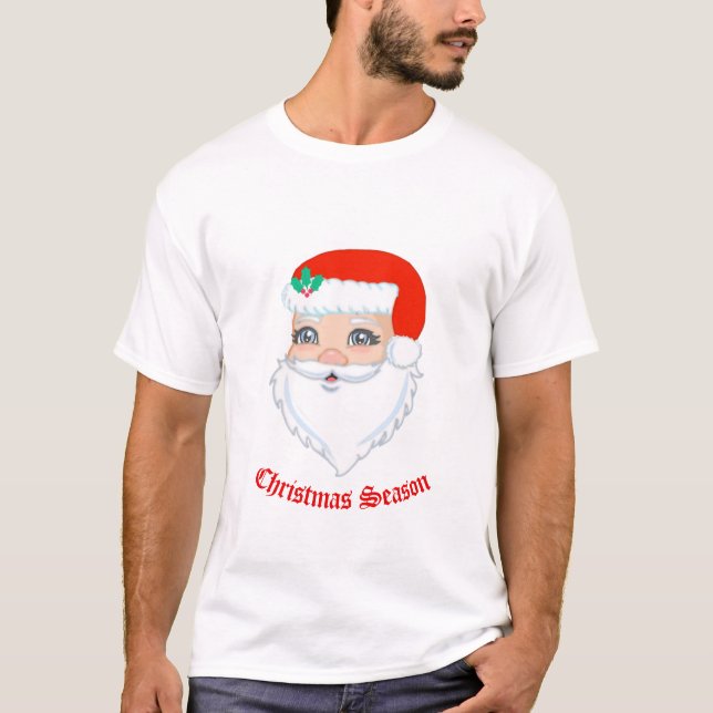 T-shirt Père Noël de Noël (Devant)
