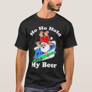 T-shirt Père Noël de Noël en juillet Surf Hawaïen