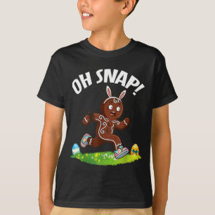 T-shirt Père Noël de Pâques en pain d'épice courant Oh Sna