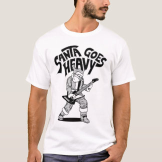 T-shirt Père Noël devient noir et blanc