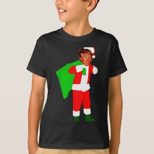 T-shirt Père Noël Donald Trump Funny Christma Ugly Xmas