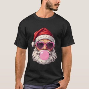 T-shirt Père Noël drôle avec des lunettes de soleil et du 