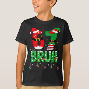 T-shirt Père Noël drôle Elfe 67 Bruh Noël Meme Six Sept 6