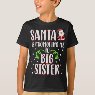 T-shirt Père Noël Drôle Me Promet À La Grande Soeur Christ